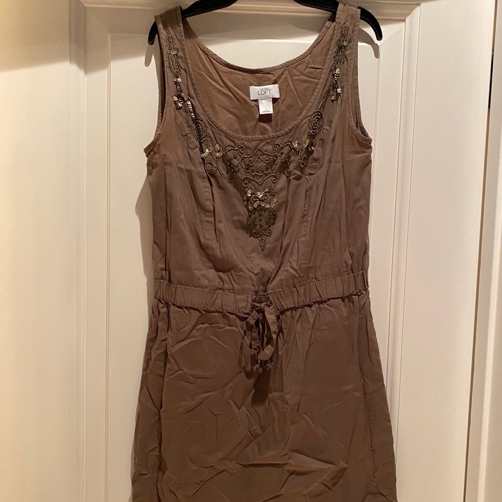 Ann Taylor Loft Brown Summer Dress
